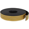 Savipolimerinis langų sandariklis Juoda 15 x 8 mm 25 m