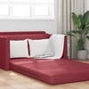 Sofa lova Vyno raudona 124 x 71 x 78 cm Dirbtinė Oda