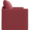 Sofa lova Vyno raudona 124 x 71 x 78 cm Dirbtinė Oda