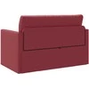 Sofa lova Vyno raudona 124 x 71 x 78 cm Dirbtinė Oda