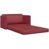 Sofa lova Vyno raudona 124 x 71 x 78 cm Dirbtinė Oda