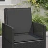 Sėdynės ir nugaros pagalvėlės 2 pcs Antracito 47 x 45 x 2 cm