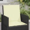 Sėdynės ir nugaros pagalvėlės 2 pcs Kreminė 47 x 45 x 2 cm