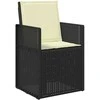 Sėdynės ir nugaros pagalvėlės 2 pcs Kreminė 47 x 45 x 2 cm