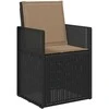 Sėdynės ir nugaros pagalvėlės 2 pcs Taupe 47 x 45 x 2 cm