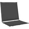 Sėdynės ir nugaros pagalvėlės 4 pcs Antracito 47 x 45 x 2 cm