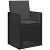 Sėdynės ir nugaros pagalvėlės 4 pcs Antracito 47 x 45 x 2 cm