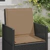 Sėdynės ir nugaros pagalvėlės 4 pcs Taupe 47 x 45 x 2 cm