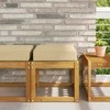 Lauko Sėdimosios Pagalvė Smėlio 40 x 40 x 8 cm 100% poliesteris