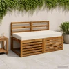Sėdynės pagalvėlė SOEST 100% poliesteris Balta 120 x 60 x 10 cm