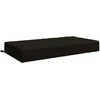 Sėdynės pagalvėlė SOEST 100% poliesteris Juoda 120 x 60 x 15 cm