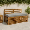Sėdynės pagalvėlė SOEST 100% poliesteris Pilka 120 x 60 x 10 cm
