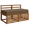 Sėdynės pagalvėlė SOEST 100% poliesteris Taupe 120 x 60 x 15 cm