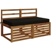 Sėdynės pagalvėlė SOEST 100% poliesteris Juoda 120 x 80 x 10 cm