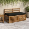 Sėdynės pagalvėlė SOEST 100% poliesteris Juoda 120 x 80 x 10 cm