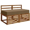 Sėdynės pagalvėlė SOEST 100% poliesteris Taupe 120 x 60 x 15 cm