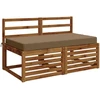 Sėdynės pagalvėlė SOEST 100% poliesteris Taupe 120 x 80 x 10 cm