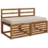 Sėdynės pagalvėlė SOEST 100% poliesteris Balta 120 x 60 x 10 cm