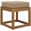 Lauko Sėdimosios Pagalvė Taupe 40 x 40 x 8 cm 100% poliesteris