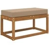 Lauko Sėdimosios Pagalvė Taupe 80 x 40 x 8 cm 100% poliesteris