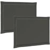 Sėdynių pagalvėlės 2 pcs Antracito 47 x 36 x 2 cm Poliesteris