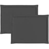 Sėdynių pagalvėlės 2 pcs Antracito 47 x 36 x 2 cm Poliesteris