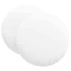 Sėdynių pagalvėlės 2 pcs Balta Ø60 x 21 cm audinys