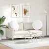 Sėdynių pagalvėlės 2 pcs Balta Ø80 x 29 cm audinys