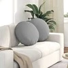 Sėdynių pagalvėlės 2 pcs Debesų pilka Ø50 x 19 cm audinys