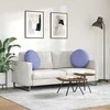 Sėdynių pagalvėlės 2 pcs Džinsinės mėlynos Ø50 x 19 cm audinys