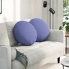 Sėdynių pagalvėlės 2 pcs Džinsinės mėlynos Ø50 x 19 cm audinys