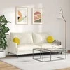 Sėdynių pagalvėlės 2 pcs Geltona Ø30 x 13 cm Aksomas