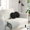 Sėdynių pagalvėlės 2 pcs Juoda Ø30 x 13 cm audinys