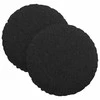 Sėdynių pagalvėlės 2 pcs Juoda Ø30 x 13 cm audinys