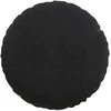 Sėdynių pagalvėlės 2 pcs Juoda Ø50 x 19 cm Aksomas