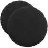 Sėdynių pagalvėlės 2 pcs Juoda Ø50 x 19 cm Aksomas
