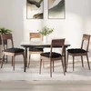 Sėdynių pagalvėlės 4 pcs Juoda 40 x 40 x 6 cm audinys
