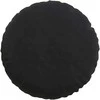 Sėdynių pagalvėlės 2 pcs Juoda Ø 80 x 29 cm Aksomas