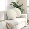 Sėdynių pagalvėlės 2 pcs Kreminė Ø50 x 19 cm Aksomas