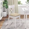 Sėdynių pagalvėlės 4 pcs Kreminė 40 x 40 x 6 cm audinys