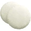 Sėdynių pagalvėlės 2 pcs Kreminė Ø60 x 21 cm Aksomas