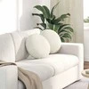 Sėdynių pagalvėlės 2 pcs Kreminė Ø 40 x 13 cm Aksomas