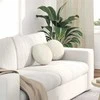Sėdynių pagalvėlės 2 pcs Kreminė Ø30 x 13 cm Aksomas