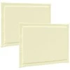Sėdynių pagalvėlės 2 pcs Kreminė 47 x 36 x 2 cm Poliesteris