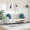 Sėdynių pagalvėlės 2 pcs Mėlyna Ø50 x 19 cm Aksomas