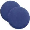 Sėdynių pagalvėlės 2 pcs Policijos mėlyna Ø30 x 13 cm Aksomas