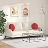 Sėdynių pagalvėlės 2 pcs Raudona Ø40 x 13 cm audinys