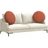 Sėdynių pagalvėlės 2 pcs Raudona oranžinė Ø60 x 21 cm