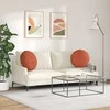 Sėdynių pagalvėlės 2 pcs Raudona oranžinė Ø50 x 19 cm