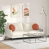 Sėdynių pagalvėlės 2 pcs Raudona oranžinė Ø 40 cm